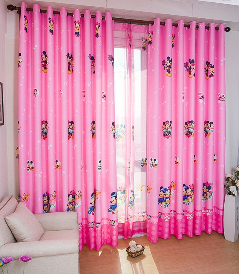 Cartoon Curtain Window Drape