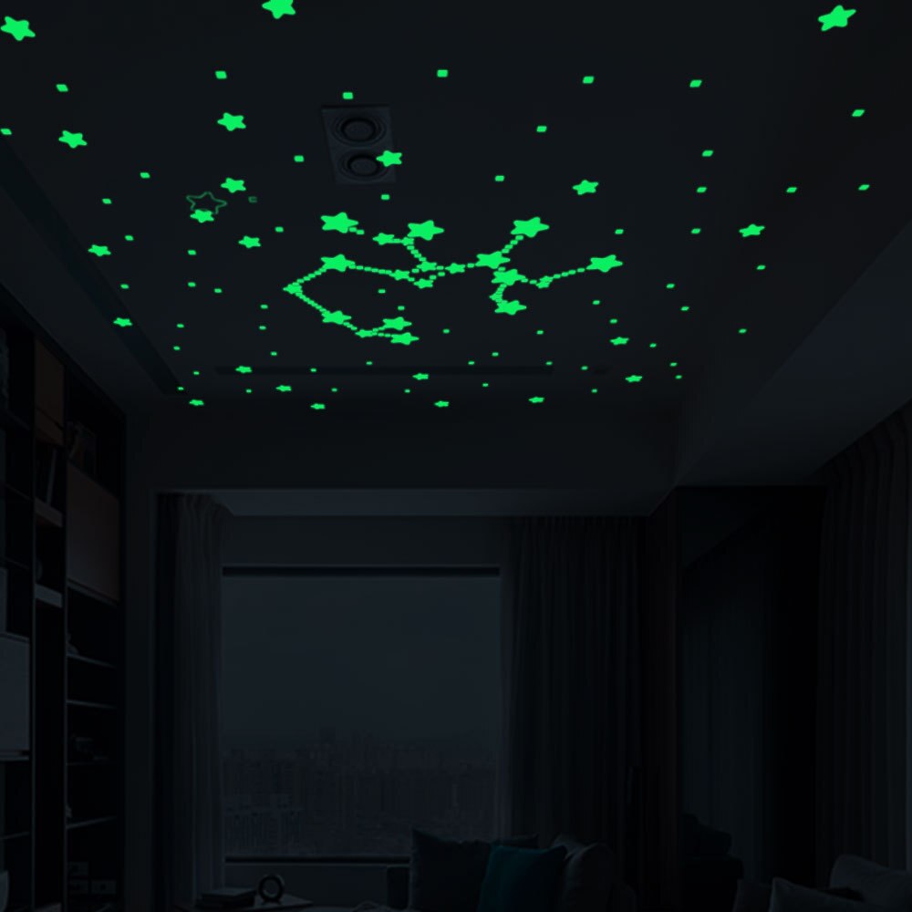 Glow in the Dark Star Stickers Self-Adhesive