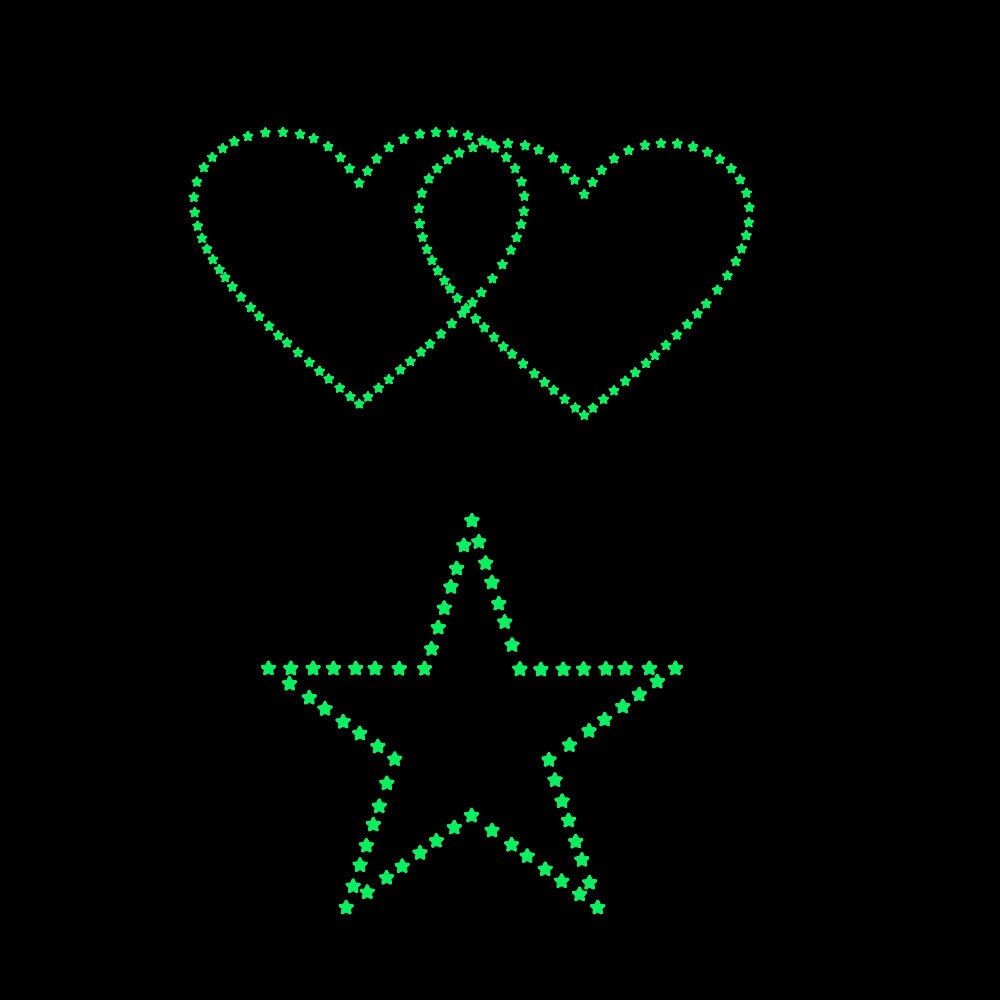 Glow in the Dark Star Stickers Self-Adhesive