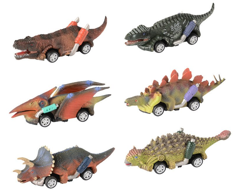 Dinosaur Cars Vehicle Car Set (6 pcs)