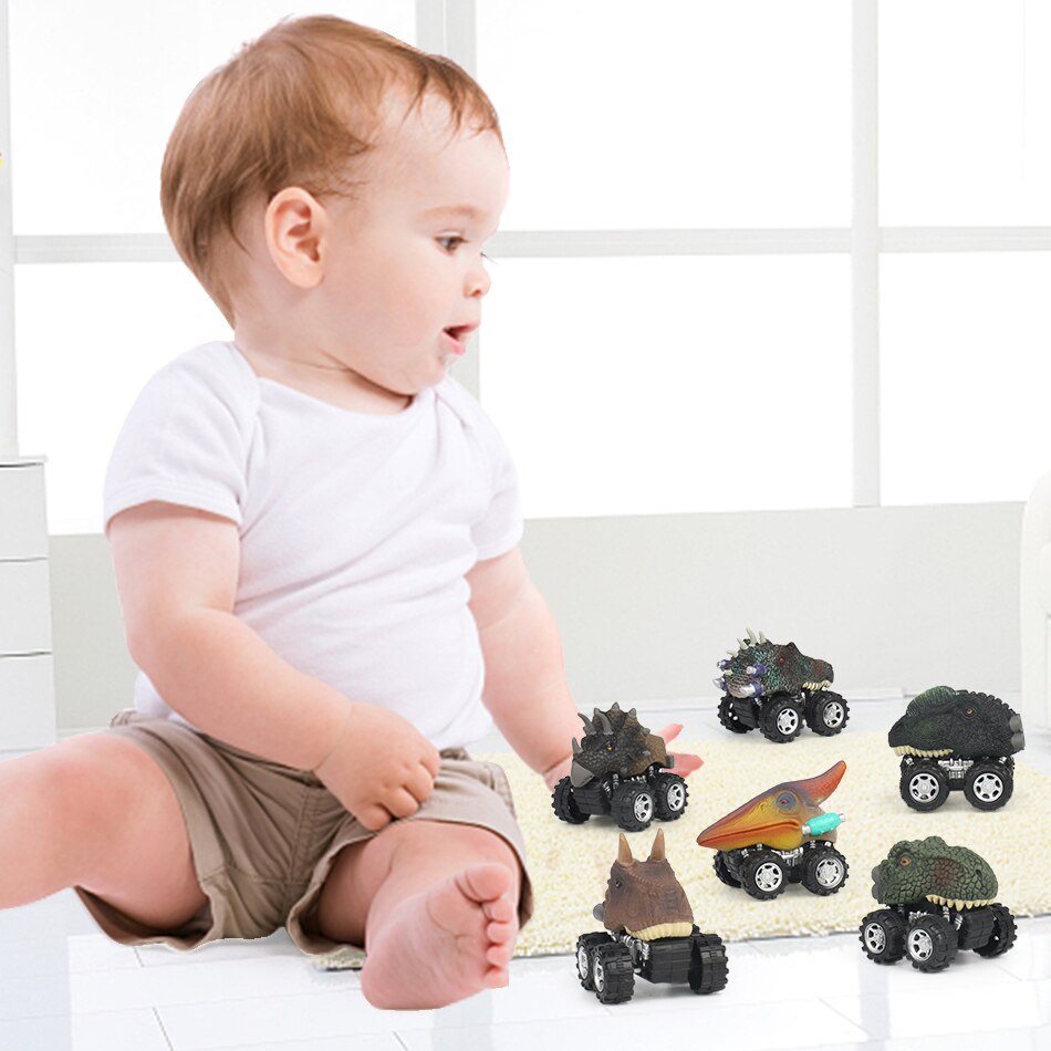 Dinosaur Cars Vehicle Car Set (6 pcs)