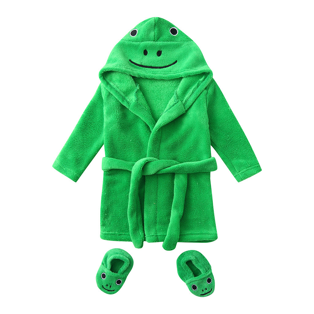 Kids Towel Robe With Footwear