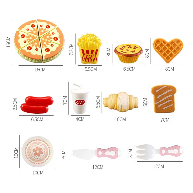 Toy Food Set Kids Pretend Play (20Pcs)