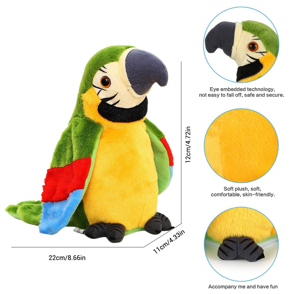 Talking Toy Parrot Plush Toy