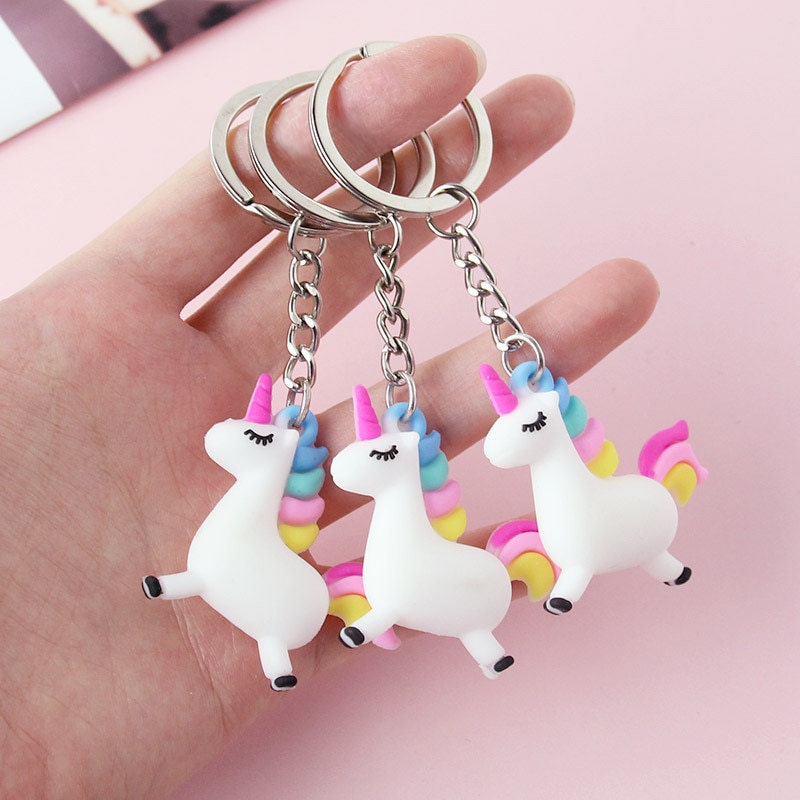 Unicorn Keychain Cute Keyring