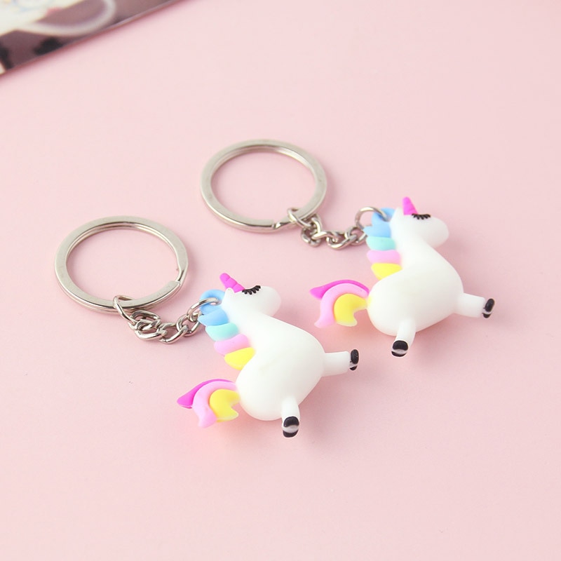 Unicorn Keychain Cute Keyring