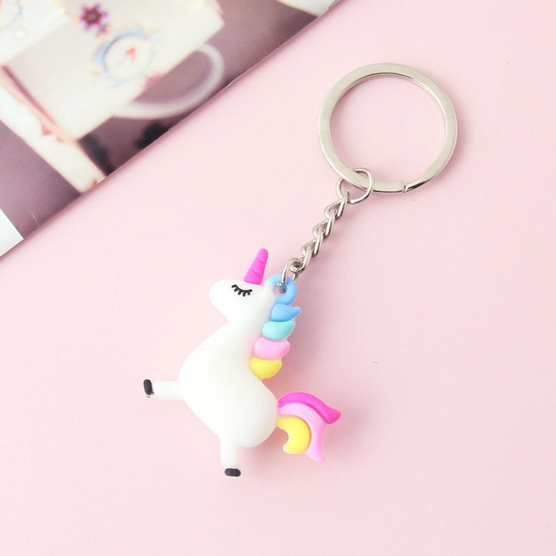 Unicorn Keychain Cute Keyring