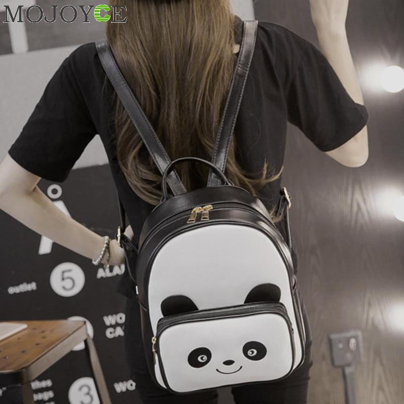 Panda Backpack Ladies Casual Bag