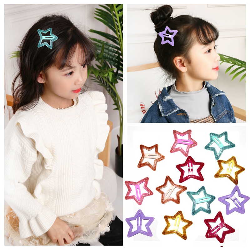 Star Hair Clips Kids Styling Accessories