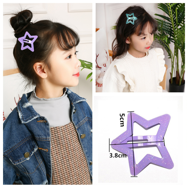 Star Hair Clips Kids Styling Accessories