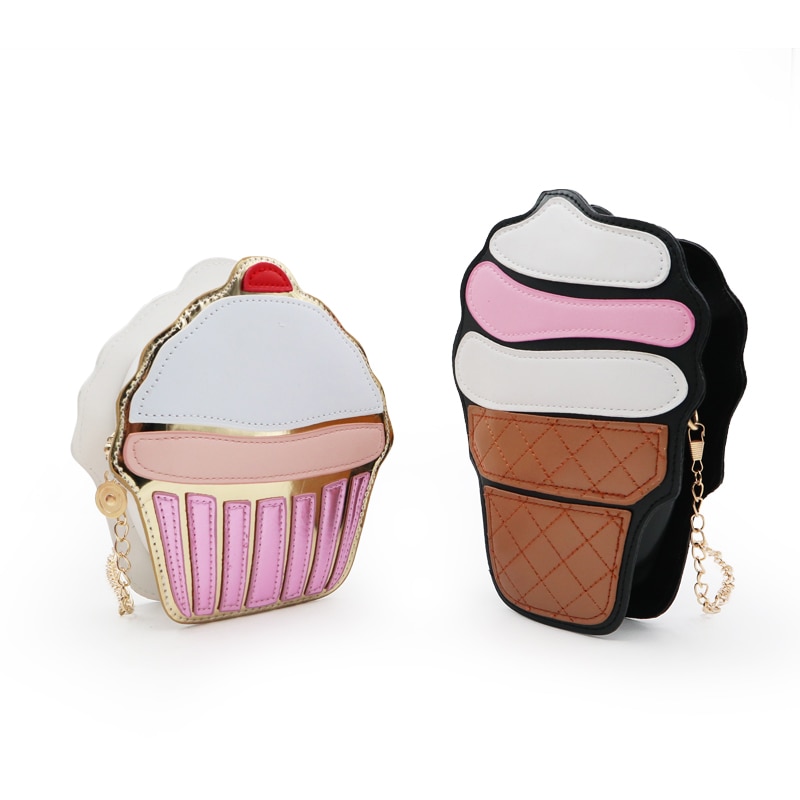 Sling Bag for Kids Cupcake Ice Cream Design