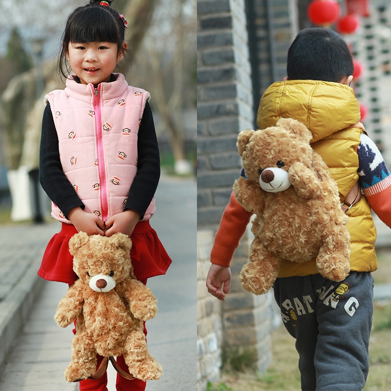 Teddy Bear Backpack Kids Plush Bag