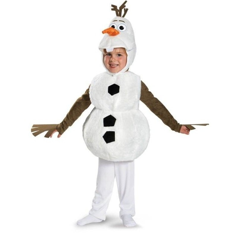 Olaf Costume Snow Man Wearable Suit for Kids