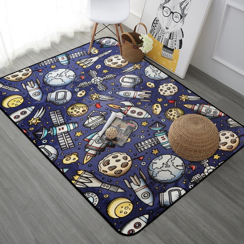 Carpet for Kids Room Universe Design