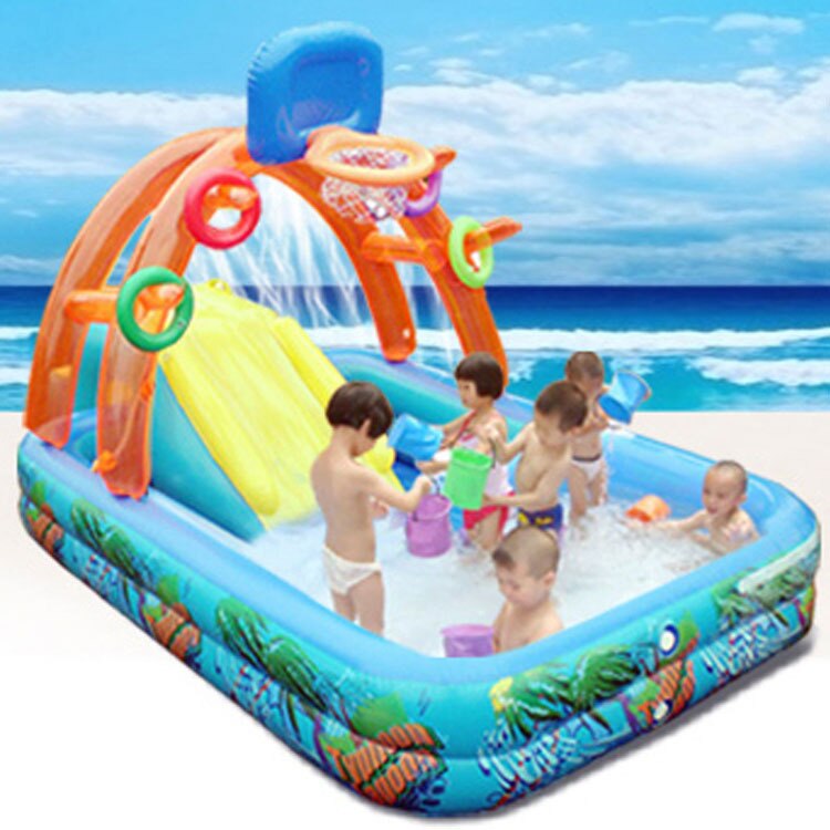 Splash Pool Inflatable with Slide