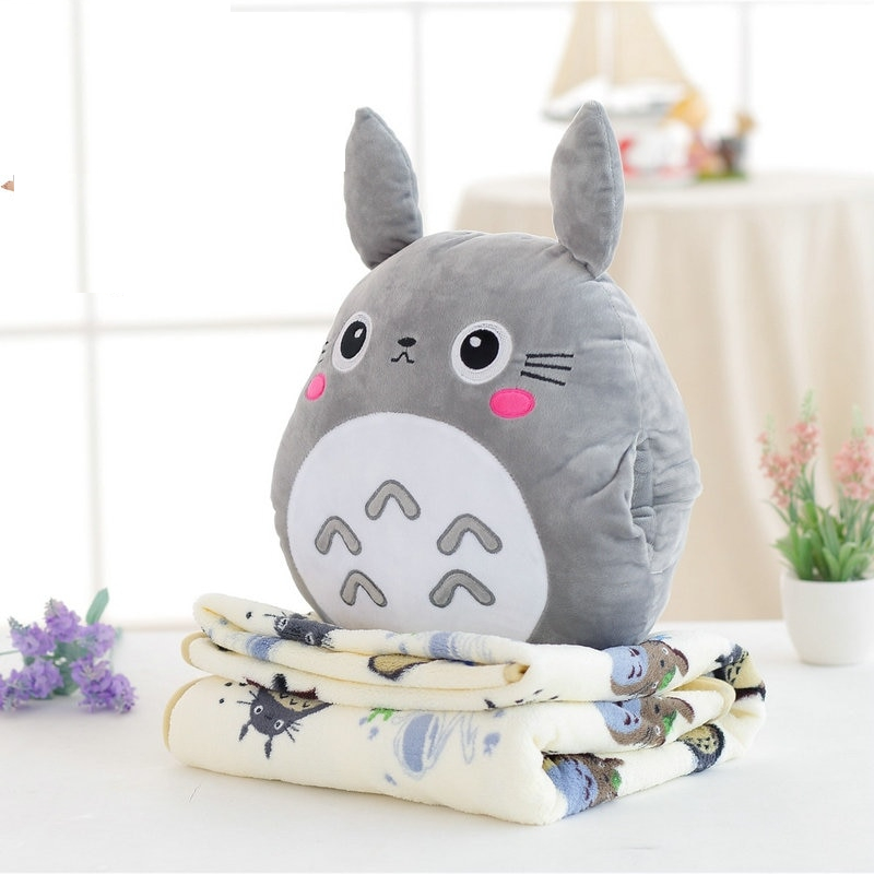 Pillow Blanket Totoro Hand Warmer Plushy