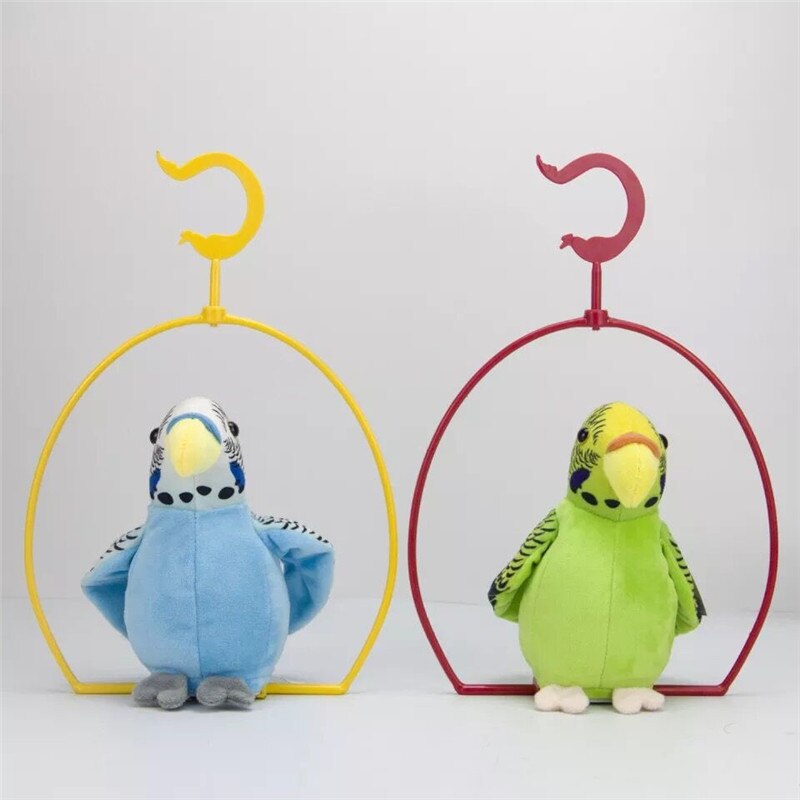 Talking Parrot Toy with Hanging Shelf