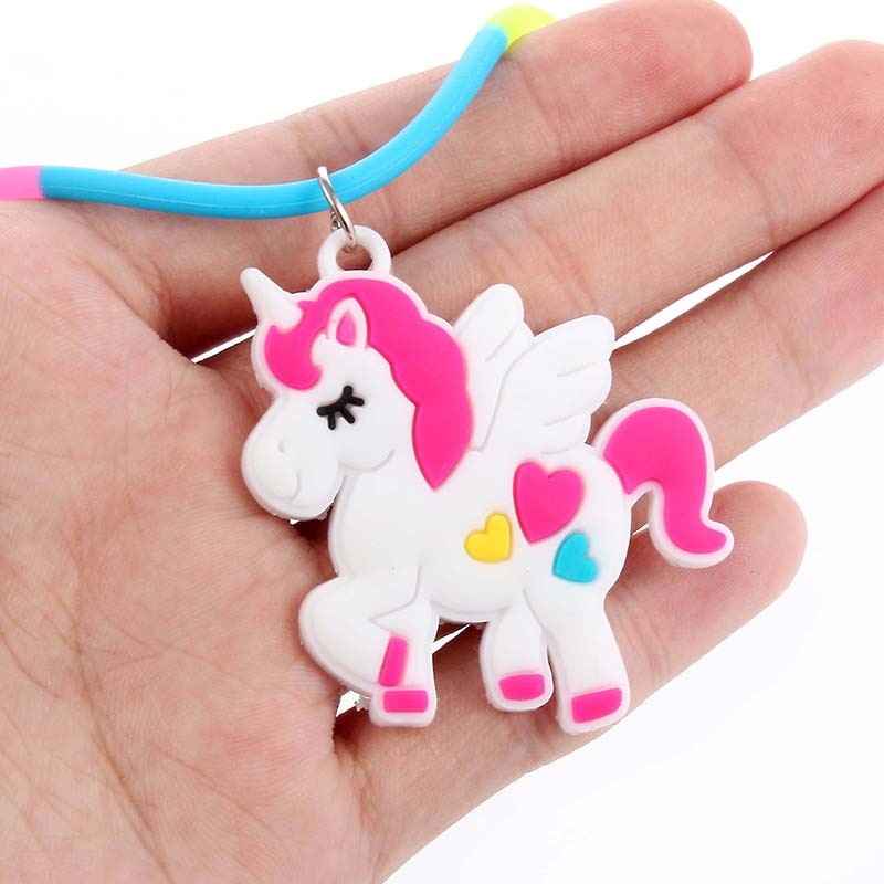 Kids Necklace Colorful Silicone Jewelry