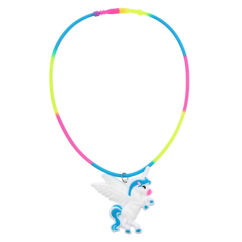 Kids Necklace Colorful Silicone Jewelry