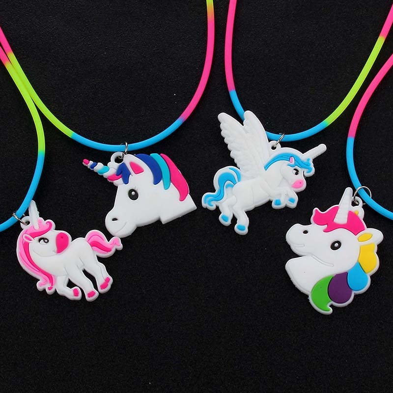 Kids Necklace Colorful Silicone Jewelry