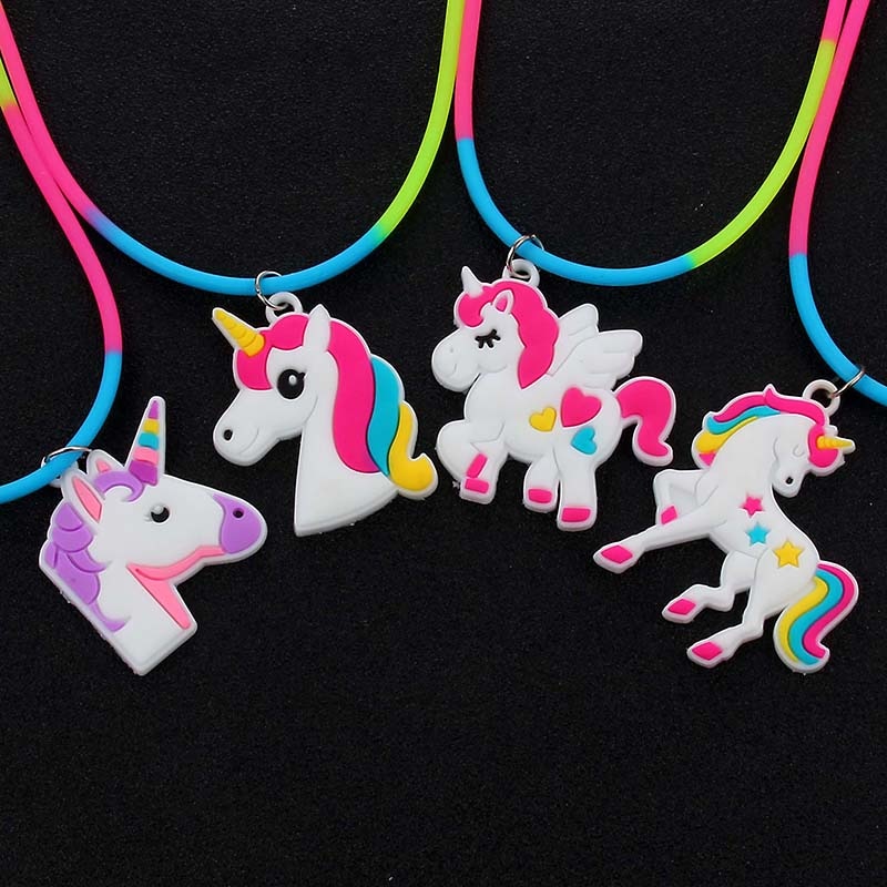 Kids Necklace Colorful Silicone Jewelry