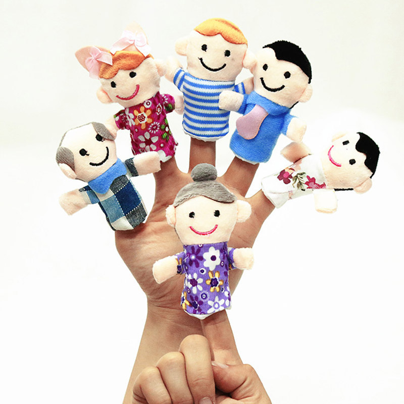 Family Finger Puppets Children Toys