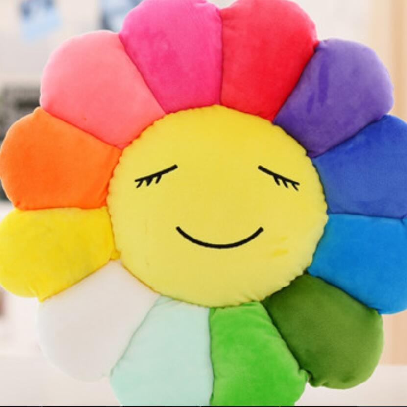 Flower Pillow Colorful Cushion