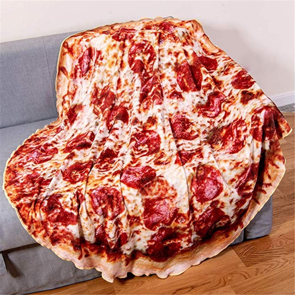 Pizza Blanket Soft Flannel Fabric