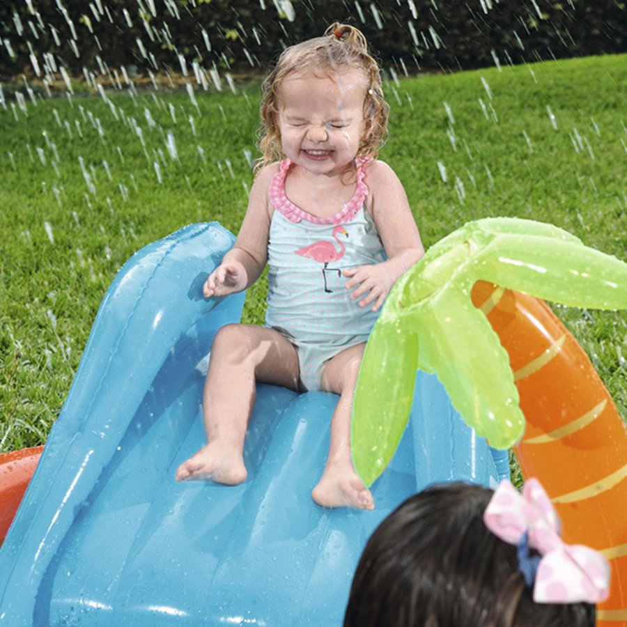 Paddling Pool with Slide Inflatable Toy