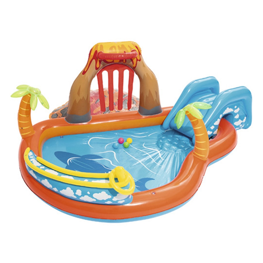 Paddling Pool with Slide Inflatable Toy