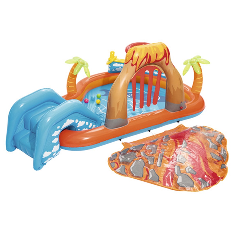 Paddling Pool with Slide Inflatable Toy