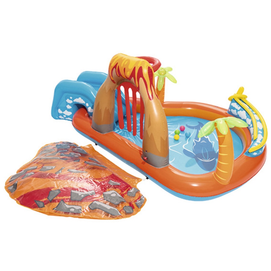 Paddling Pool with Slide Inflatable Toy