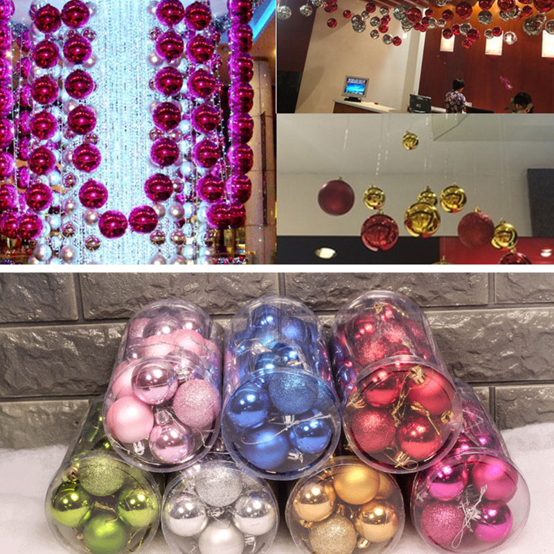 Christmas Balls Hanging Decor 24pcs/set