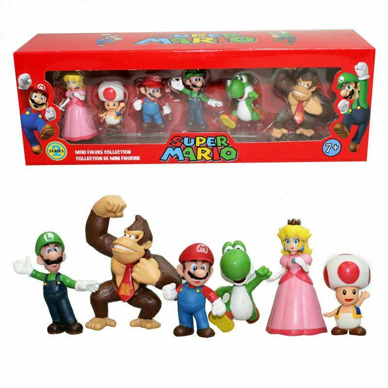Super Mario Toys Action Figures 6pcs/set
