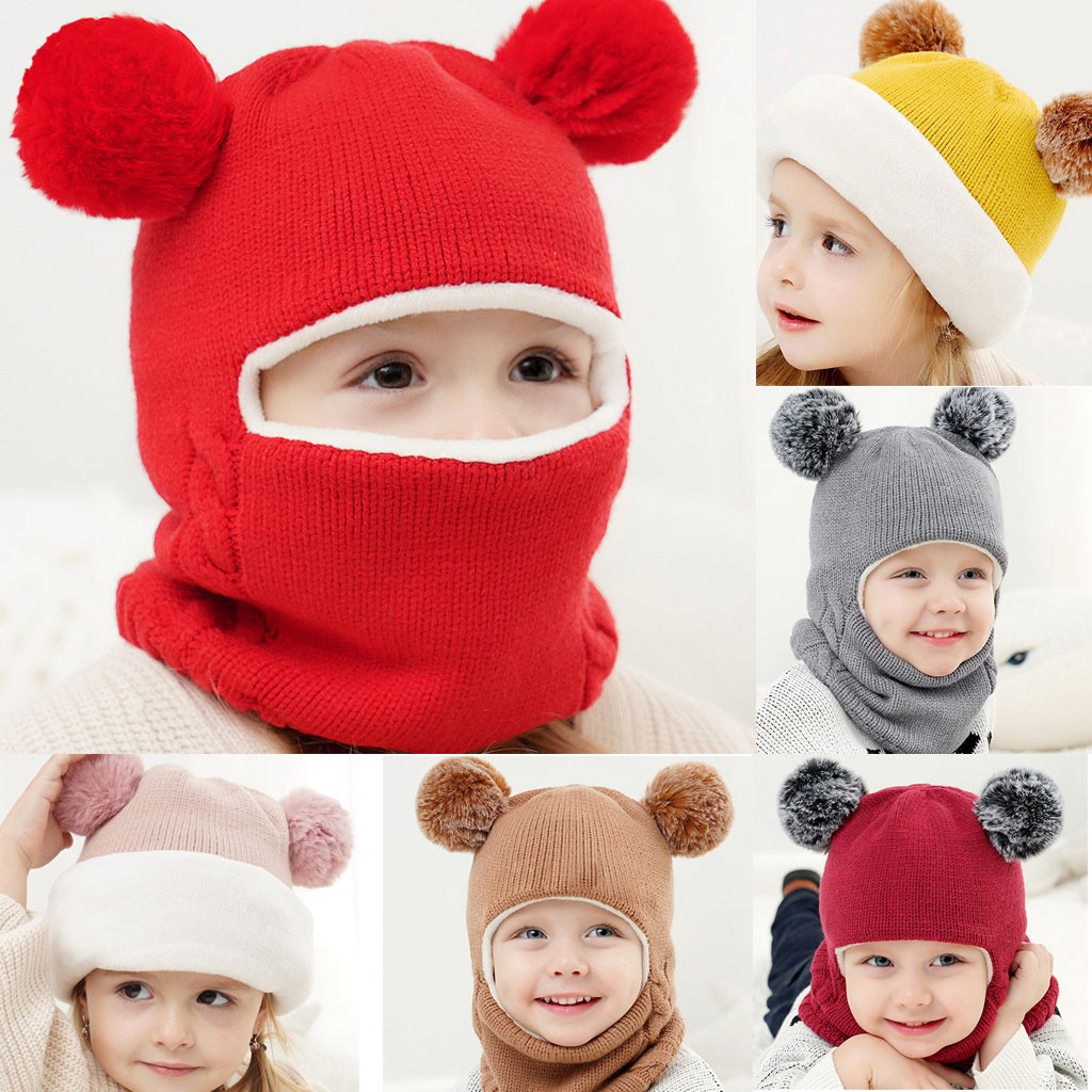 Kids Winter Hat Knitted Bonnet