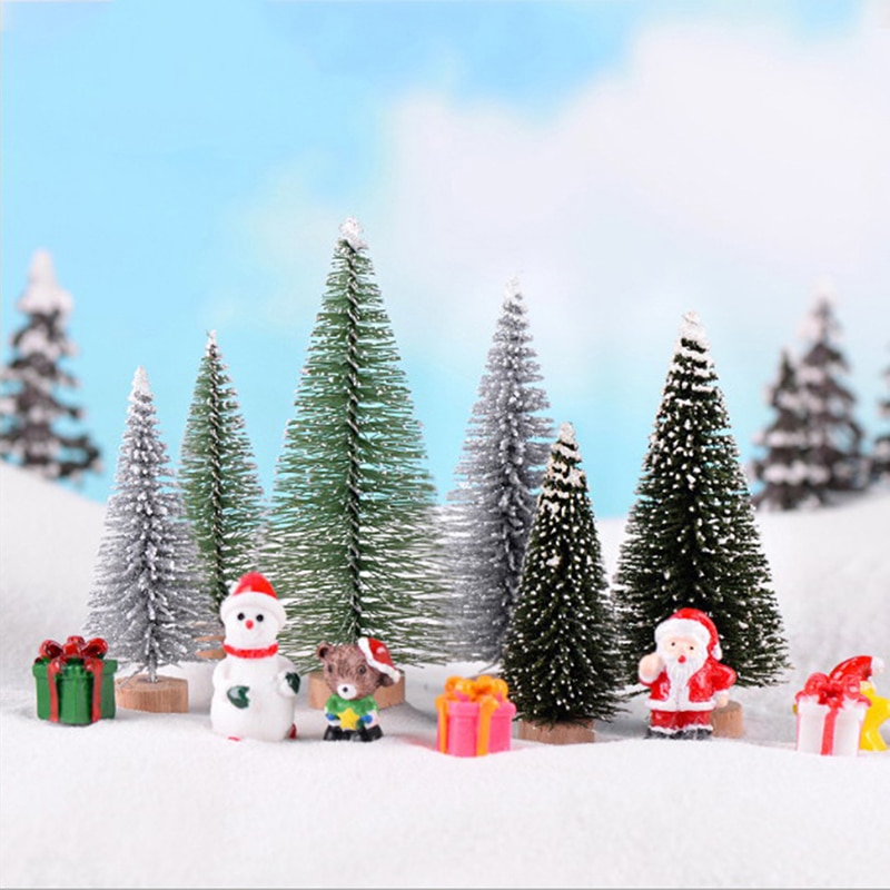 Mini Christmas Tree Miniature Decor (Set of 3)
