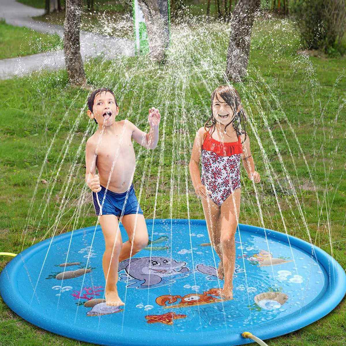 Water Sprinkler for Kids Inflatable Play Pool