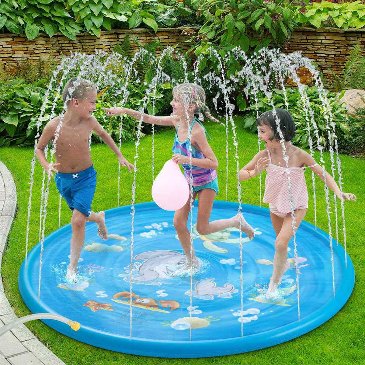 Water Sprinkler for Kids Inflatable Play Pool