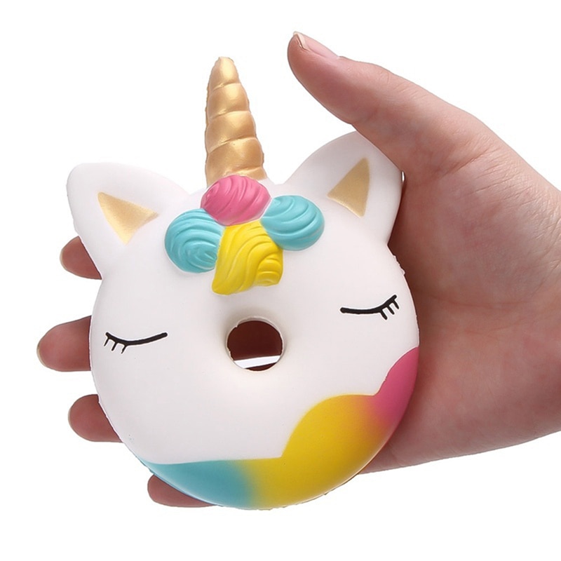 Squishy Unicorn Donut Toy