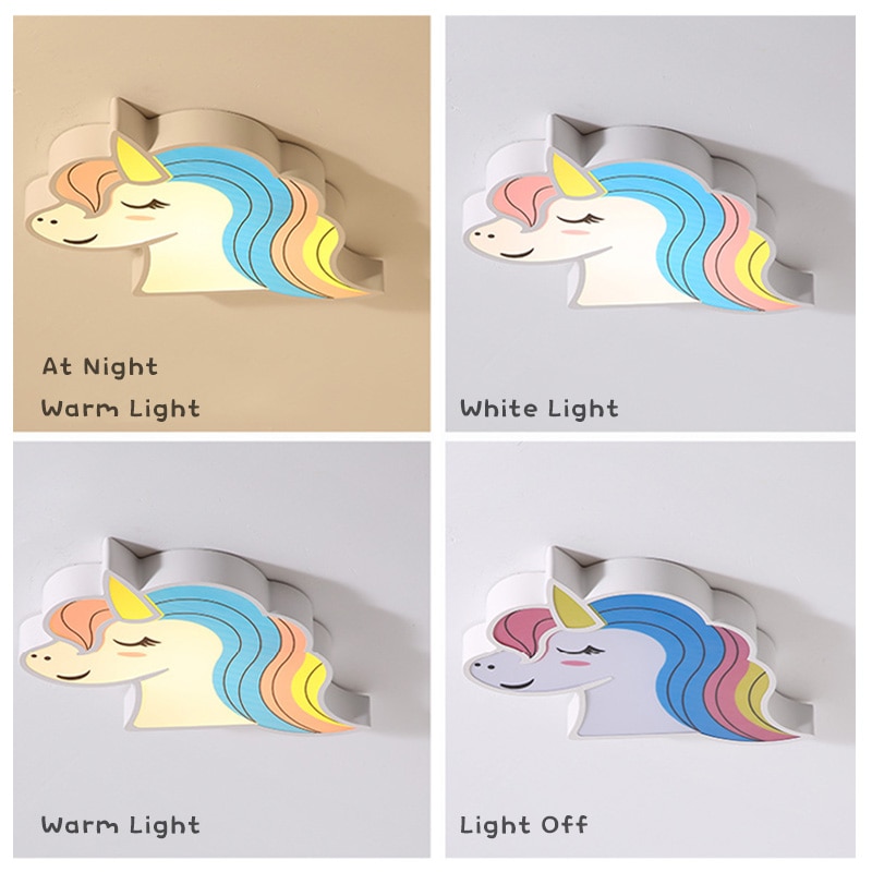 Kids Ceiling Light Unicorn Fixture