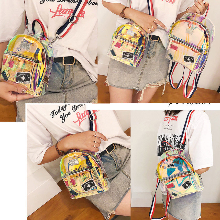 Transparent Backpack Girls Fashion Bag