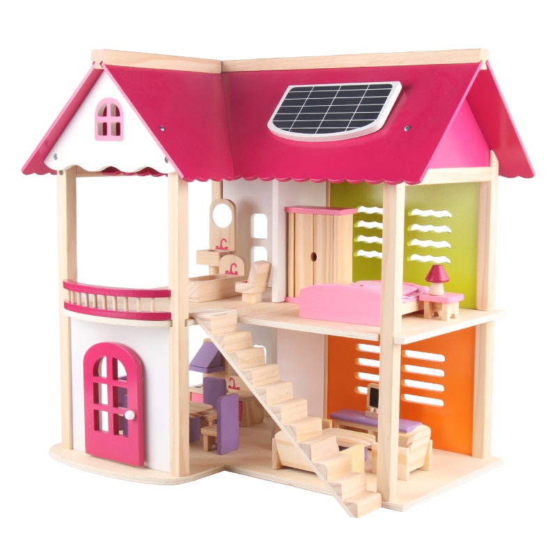 Doll House For Girls Wooden Villa