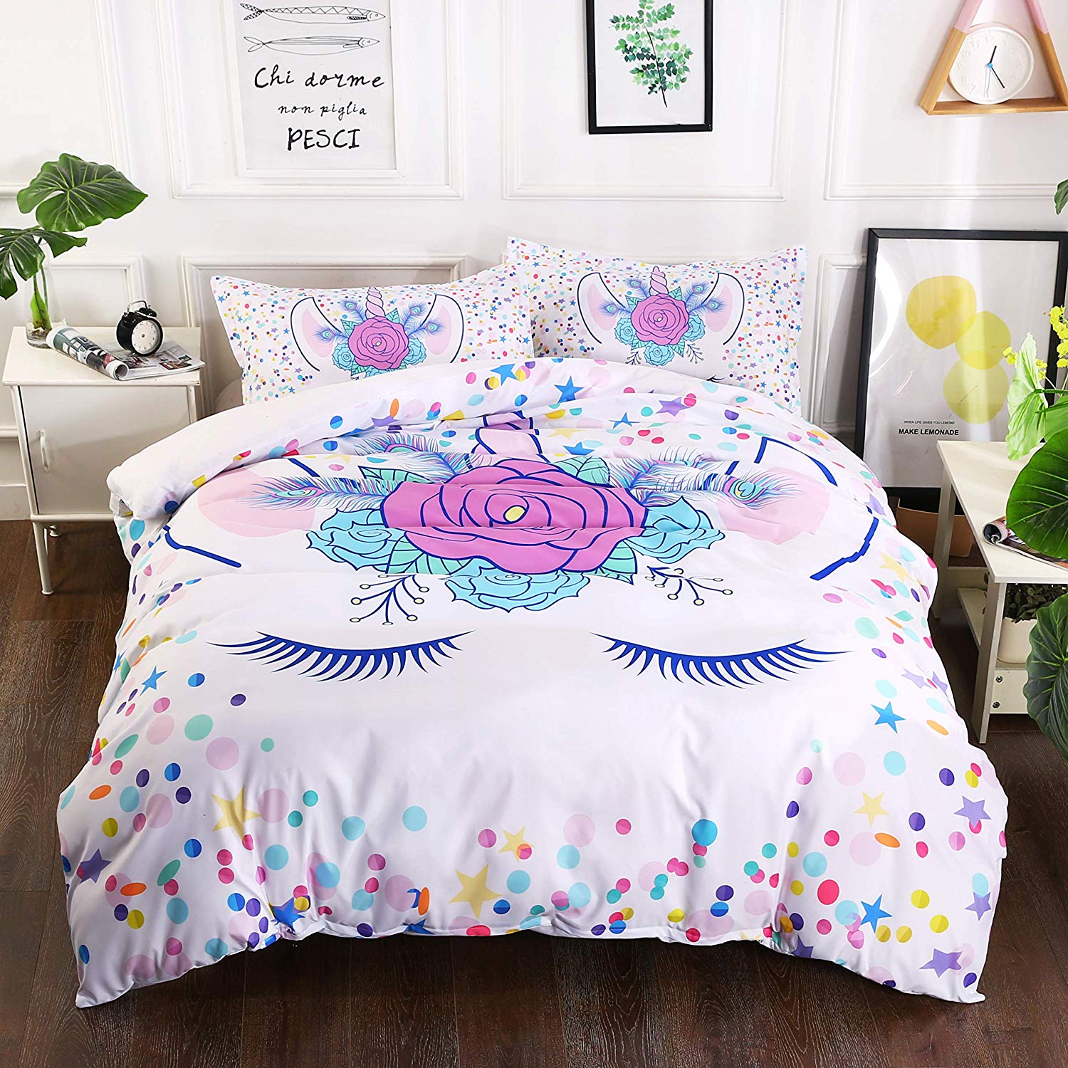 Unicorn Bedding Set Adorable Bed Linen