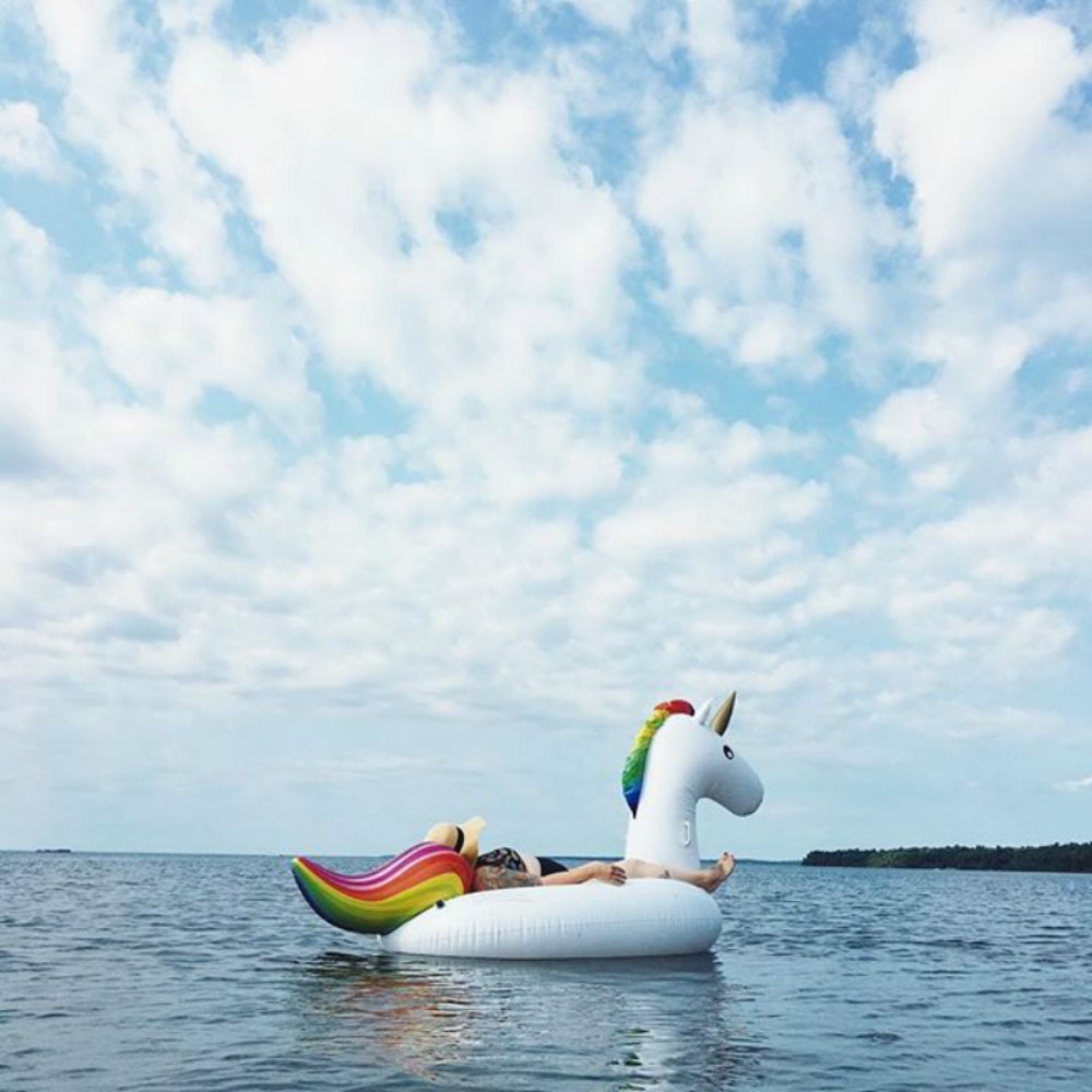 Inflatable Unicorn Swim Ring