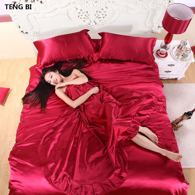 Silk Bed Set Bedding Clothes