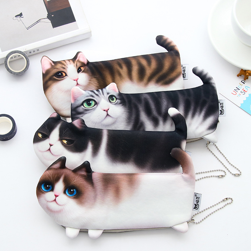 Pencil Cases For Girls Cute Cat Design