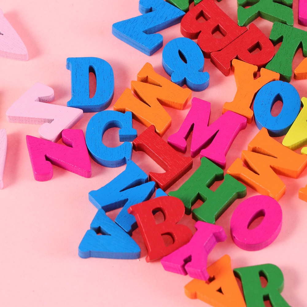 Wooden Letters Educational Wall Letter (100 pieces)