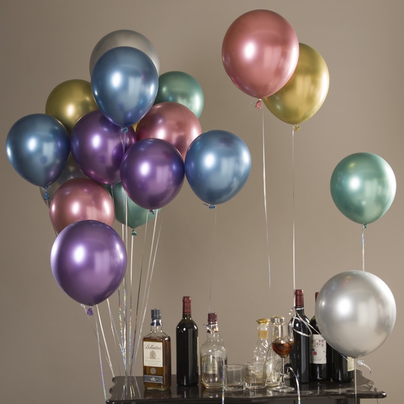 Metallic Balloons DIY Party Decors