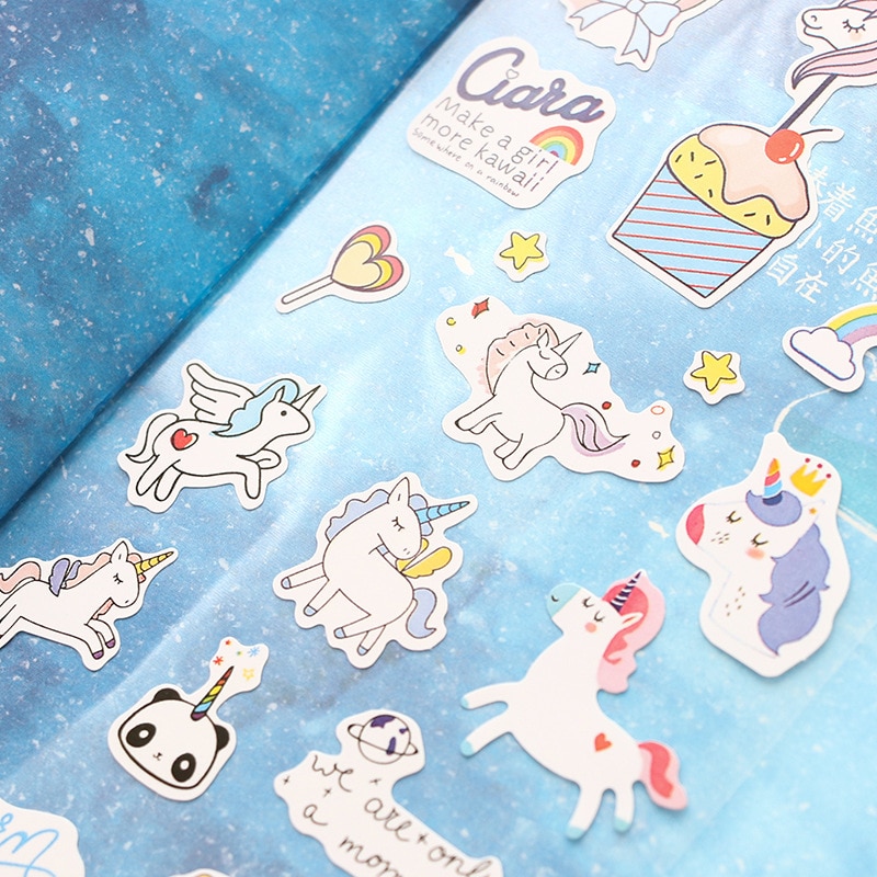 Sticker Sheets Fun Unicorn Designs