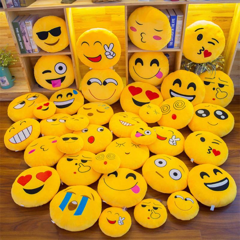 Emoji Pillows Round Cushion